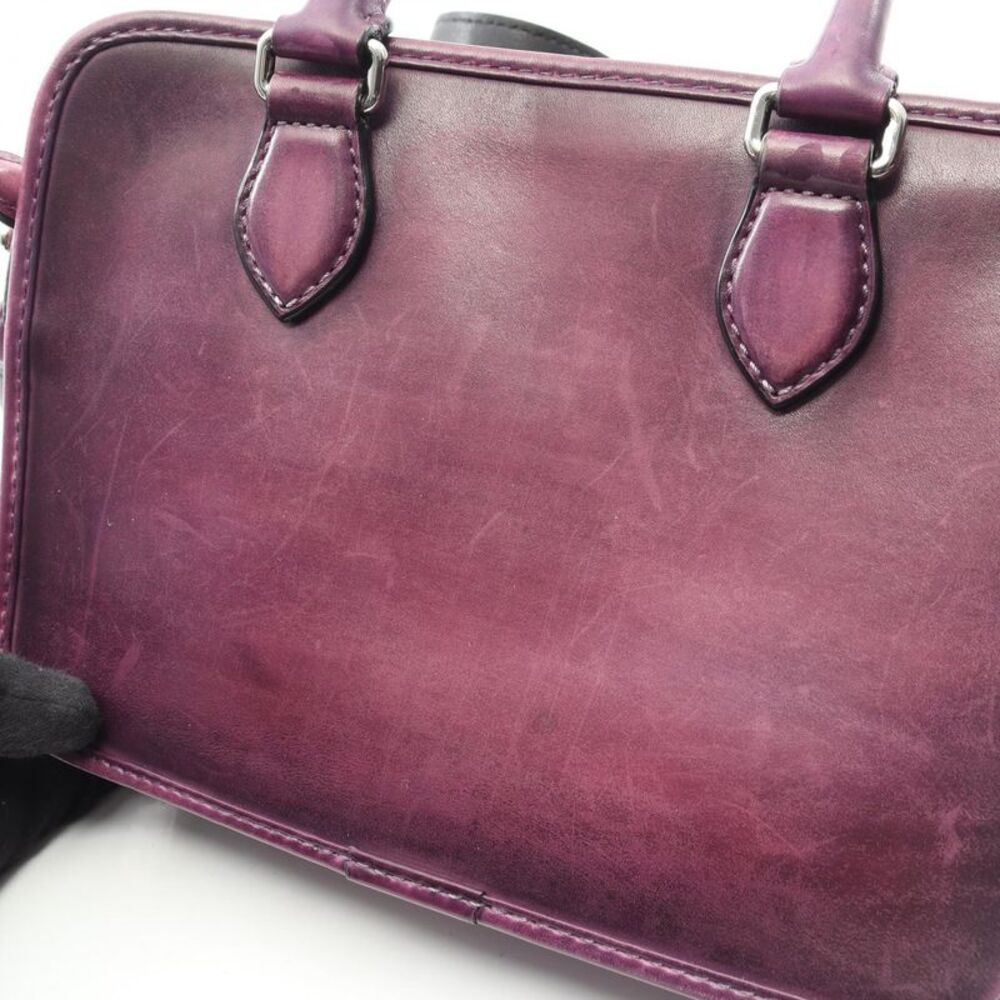 Berluti Leather Un Jour Gulliver Calligraphy Handbag - Picture 4 of 9